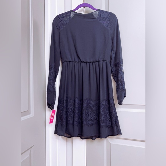 Xhilaration Navy Blue Lace Dress – Size M (NWT) - Picture 4 of 4